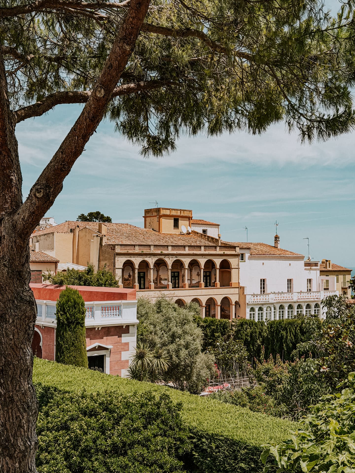 Hillside village of Begur above the Costa Brava